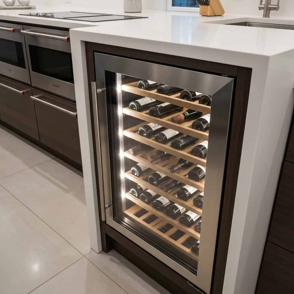 Winiarka do zabudowy – luksus w Twojej kuchni